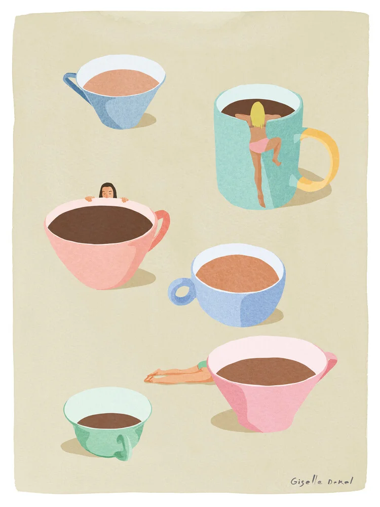 Coffee Girls - Fotografia Fineart di Giselle Dekel