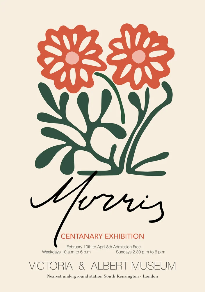 William Morris - Floral Design - Fotografia Fineart di Art Classics