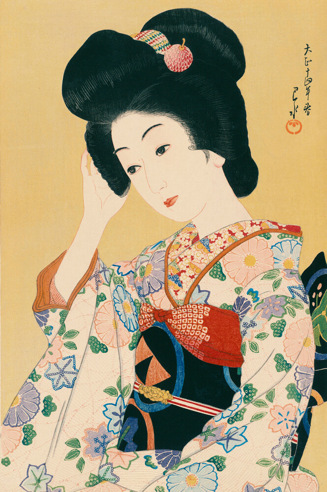 Departing Spring di Hasui Kawase - Fotografia Fineart di Japanese Vintage Art