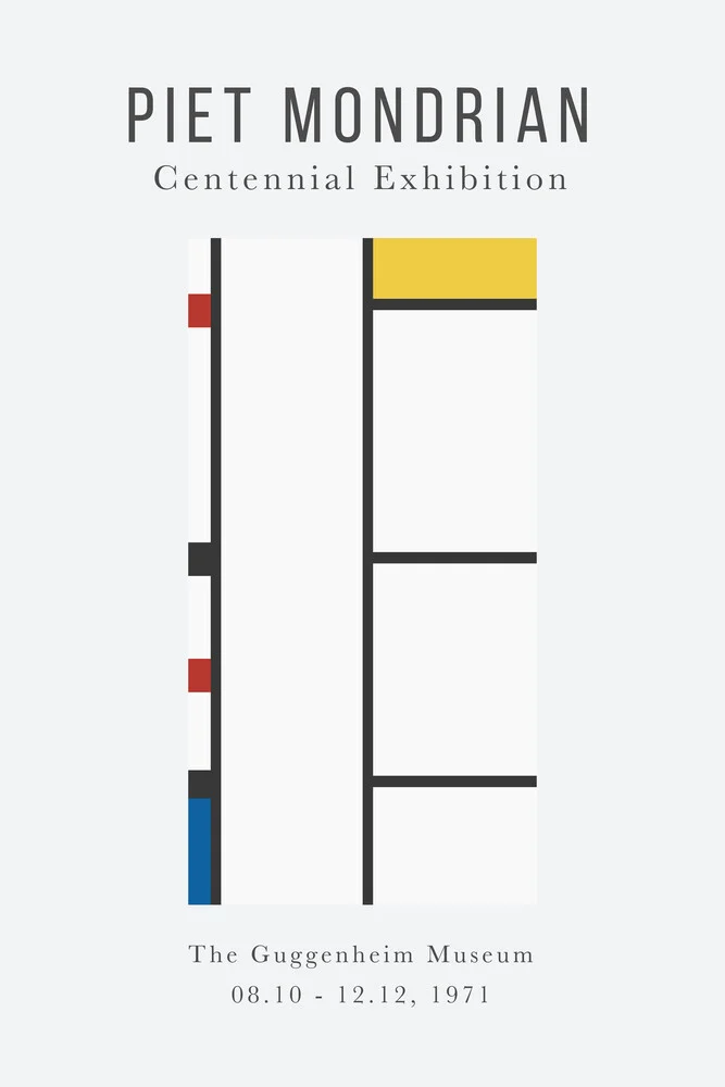 Piet Mondrian – Mostra del Centenario - Fotografia d'arte di Art Classics