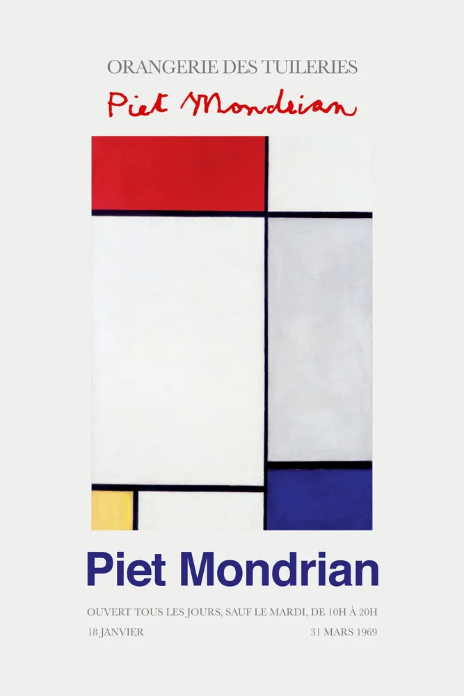 Piet Mondrian – Orangerie des Tuileries - Fotografia Fineart di Art Classics