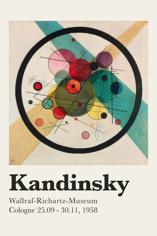 mostra Kandinskij poster 1958 - Fotografia Fineart di Art Classics