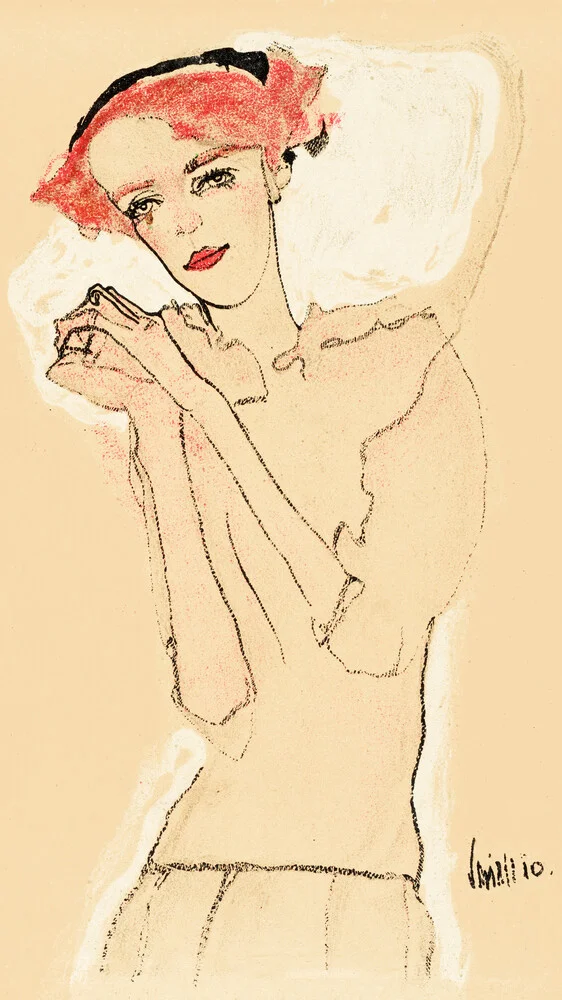 Egon Schiele: Ritratto di donna - Fotografia Fineart di Art Classics