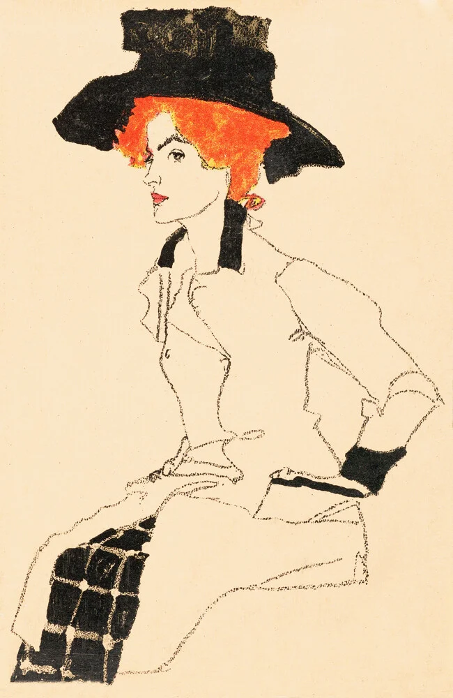 Egon Schiele: Ritratto di donna - Fotografia Fineart di Art Classics