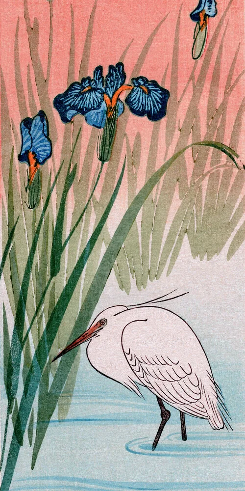 Egret - Fotografia Fineart di Japanese Vintage Art