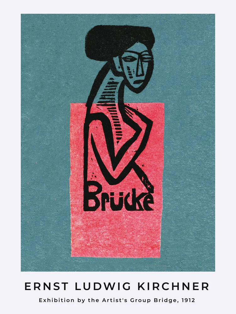Esposizione poster del gruppo dell'artista Brücke di Ernst Ludwig Kirchner - Fineart photography di Art Classics