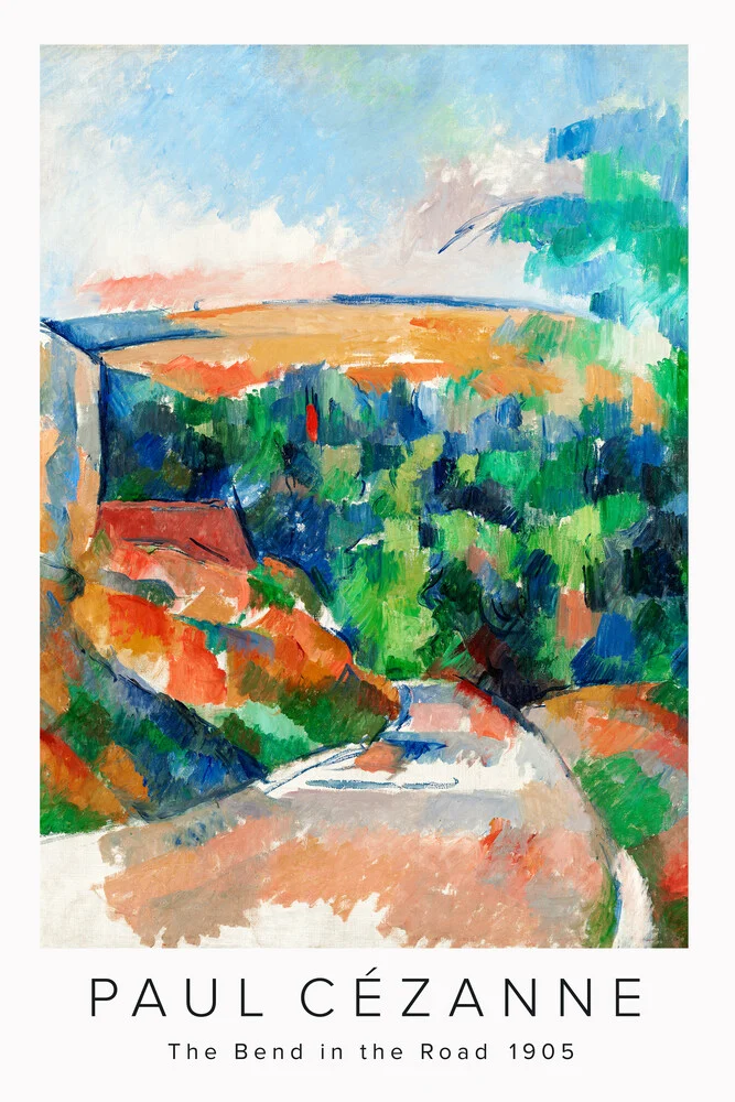 The Bend in the Road di Paul Cézanne - Fotografia Fineart di Art Classics