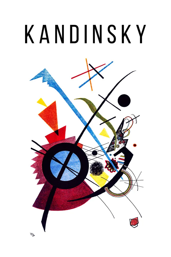 Stampa litografica viola di Wassily Kandinsky - Fotografia Fineart di Art Classics