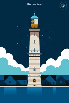 Lighthouse Warnemünde - Fotografia d'arte di Bo Lundberg