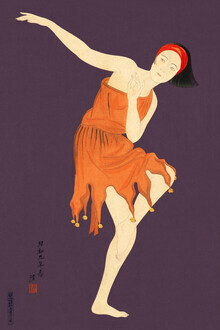 Arte vintage giapponese, Kobayakawa Kiyoshi: ballerino jazz (1934) (Giappone, Asia)