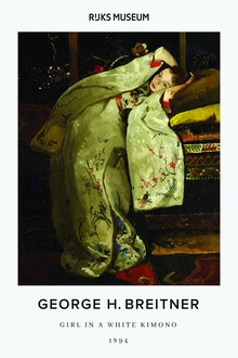 Art Classics, George Hendrik Breitner: Meisje in kimono witte (Paesi Bassi, Europa)