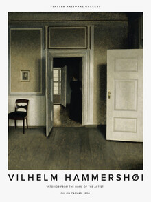 Art Classics, Vilhelm Hammershøi: Interior from the Home of the Artist (Danimarca, Europa)