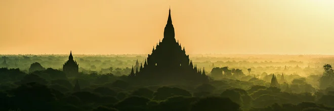 Birmania - Bagan all'alba | Panorama - Fotografia Fineart di Jean Claude Castor