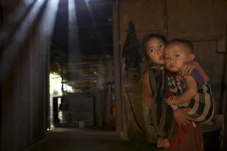 Bambini in Laos - Fotografia Fineart di Christina Feldt