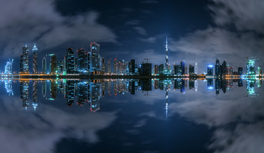 Jean Claude Castor, Dubai - Panorama della Baia degli Affari