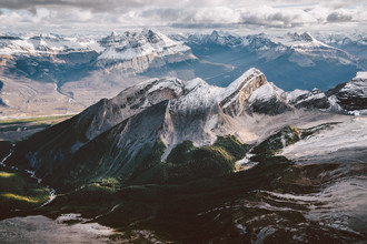 Roman Königshofer, in alto sopra le Montagne Rocciose (Canada, Nord America)