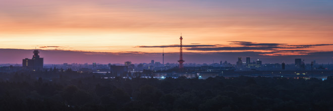 Jean Claude Castor, Panorama della città di Berlino Ovest (Germania, Europa)