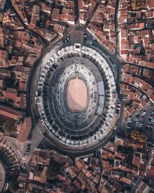 Colosseo dall'alto - Fotografia Fineart di Christian Hartmann