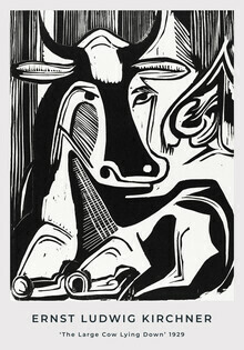 Classici dell'arte, La grande mucca sdraiata di Ernst Ludwig Kirchner (Germania, Europa)