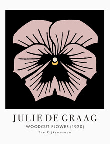 Classici d'arte, fiore intagliato in legno di Julie de Graag (Paesi Bassi, Europa)