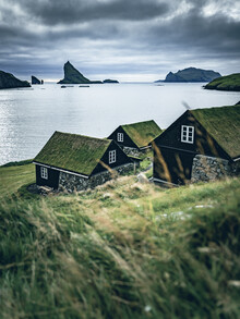 Franz Sussbauer, villaggio sul mare alle Isole Faroe (Isole Faroe, Europa)