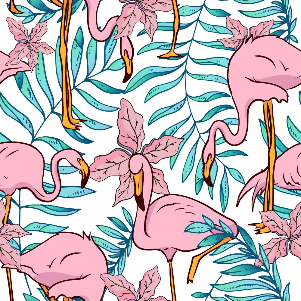 Boho Flamingo - Fineart fotografie door Uma Gokhale