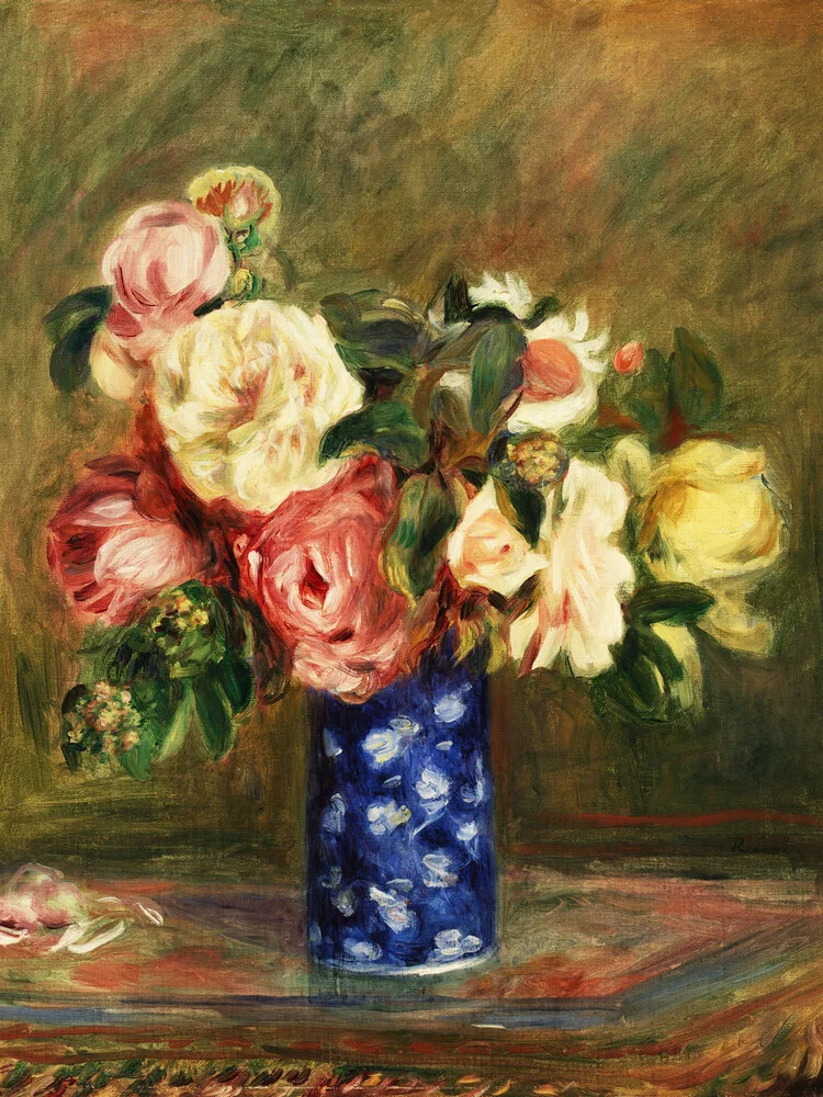Pierre-Auguste Renoir: Le Bouquet de roses - Fineart fotografie door Art Classics