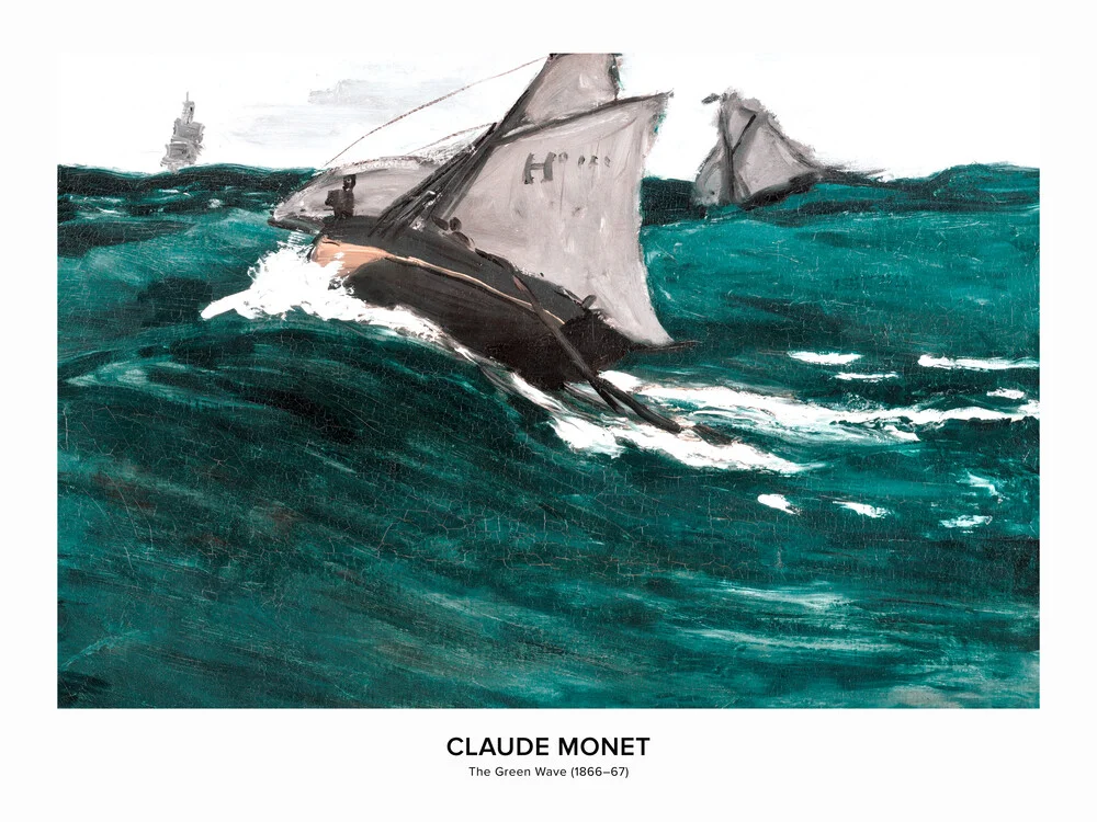 Claude Monet: The Green Wave - tentoonstelling poster - Fineart-fotografie door Art Classics