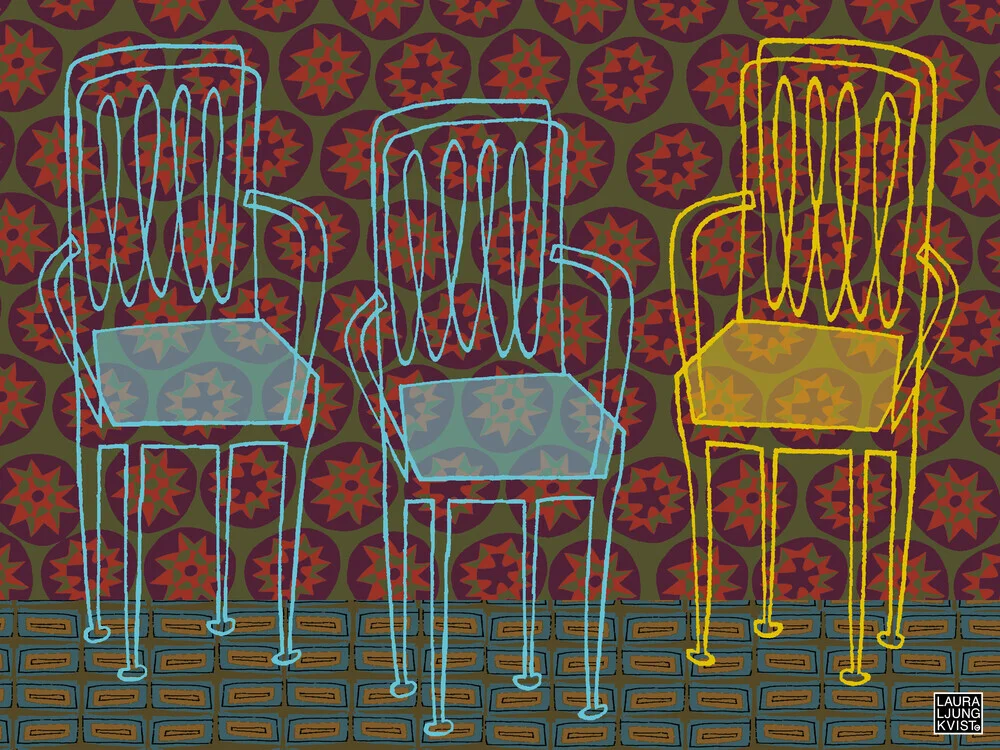 3 stoelen - Fineart fotografie door Laura Ljungkvist