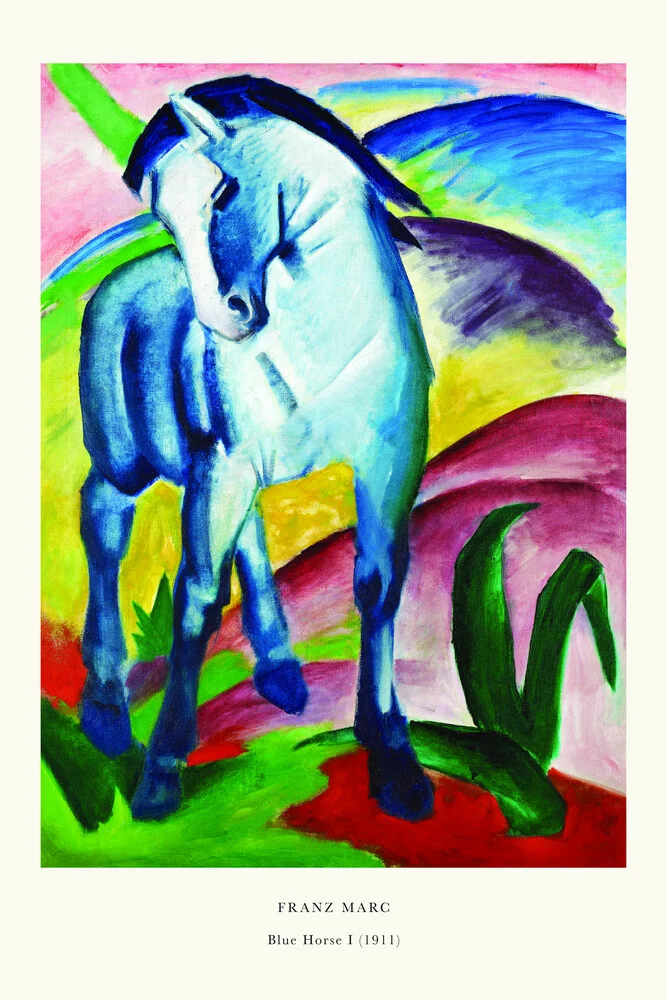 Franz Marc Exhibition Print - Blue Horse I - Fineart fotografie door Art Classics