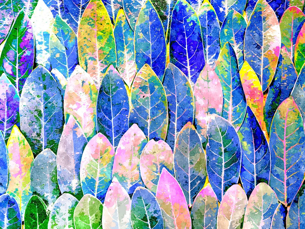 The Grand Scheme of Leaves - Fineart-fotografie door Uma Gokhale
