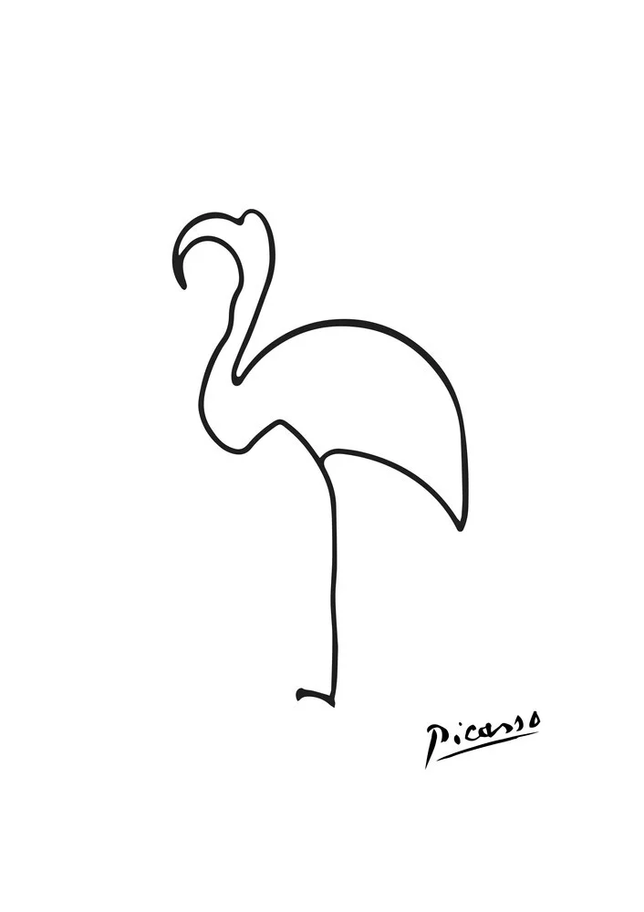 Picasso Flamingo - Fineart-fotografie door Art Classics