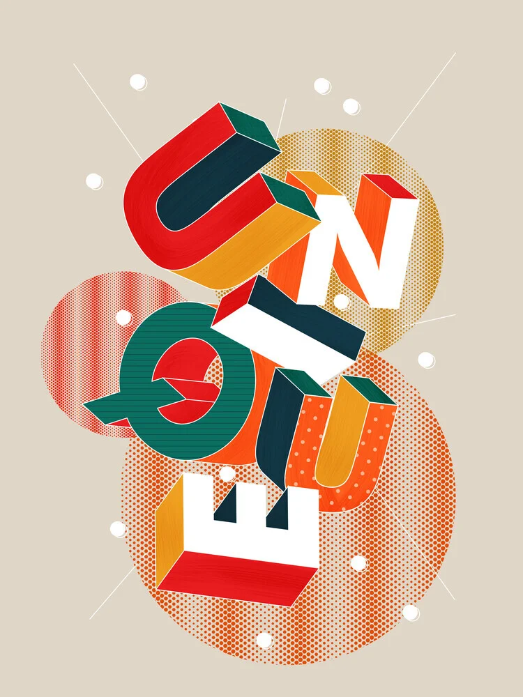 UNIEK - 3D Letters - Fineart fotografie door Ania Więcław