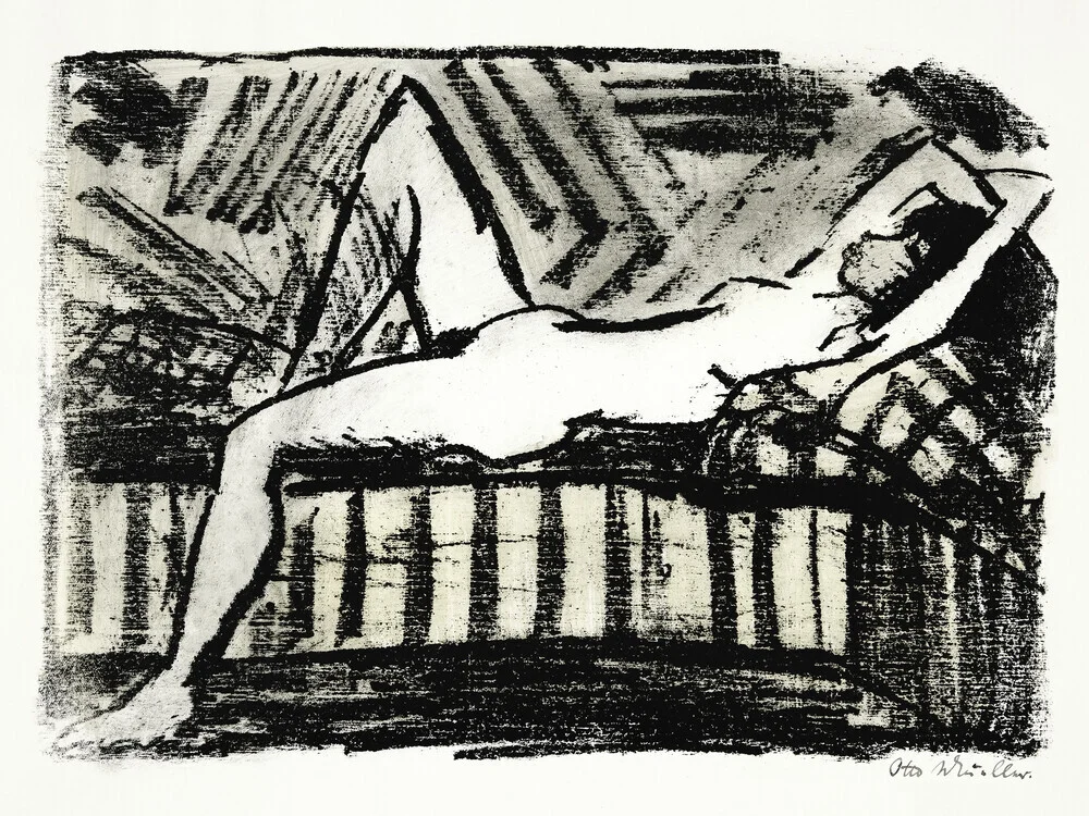 Otto Mueller: Liggend naakt - Fineart-fotografie door Art Classics