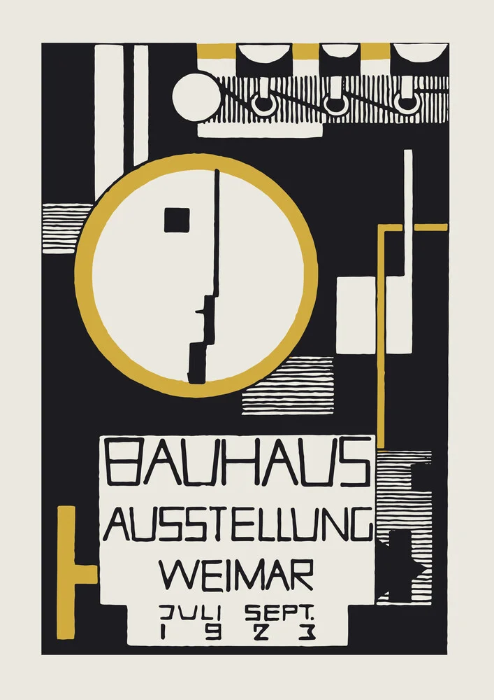 Vintage tentoonstelling Poster: Bauhaus-tentoonstelling in Weimar - Fineart-fotografie door Bauhaus Collection