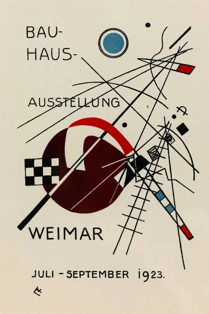 Bauhaus-tentoonstelling Vintage Poster - Fineart-fotografie door Bauhaus Collection