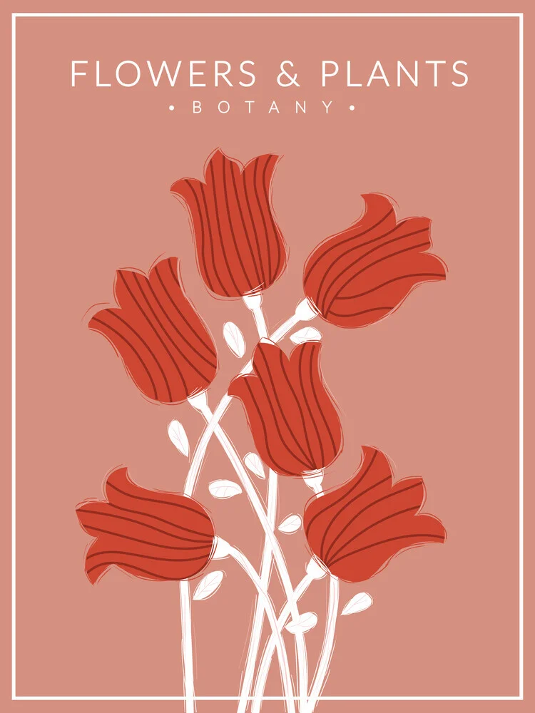 Rode bloemen - Botany no3 - Fineart fotografie door Ania Więcław