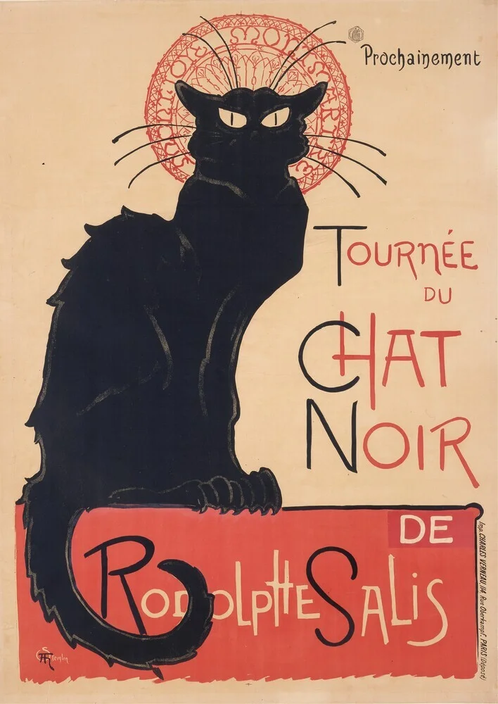 Chat Noir - Fineart-fotografie door Vintage Collection