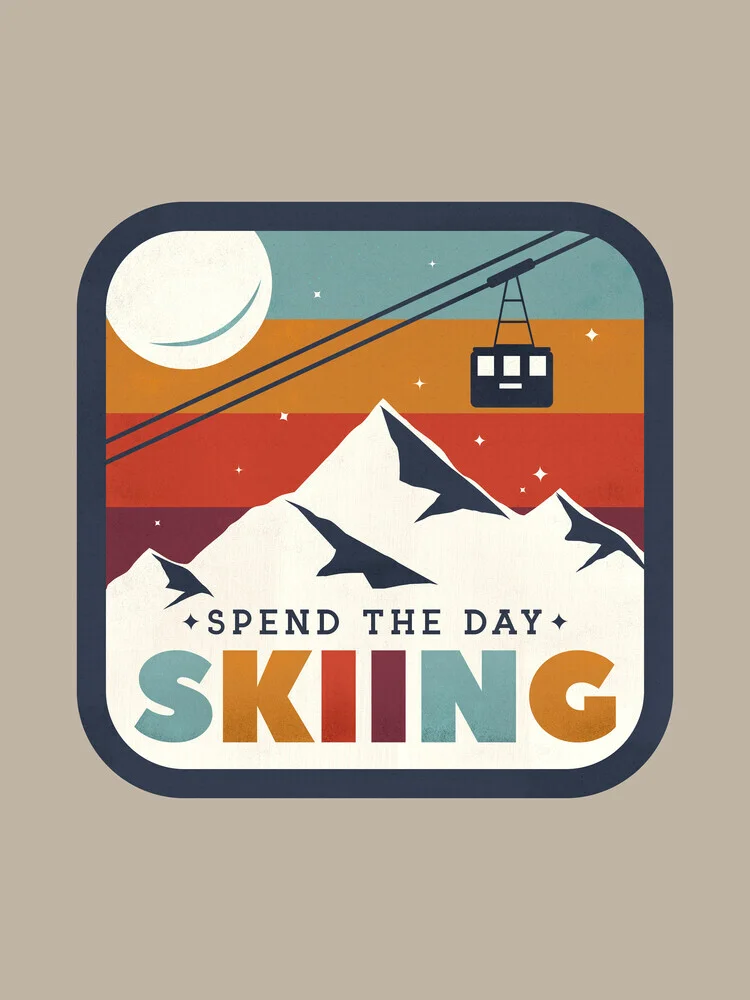 Breng de dag door met skiën - Fineart-fotografie door Ania Więcław