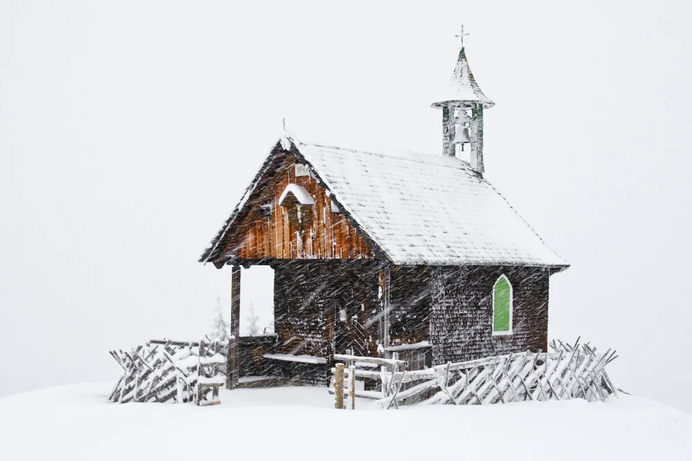 Winter in de Alpen van Oostenrijk - Fineart fotografie door Johannes Netzer
