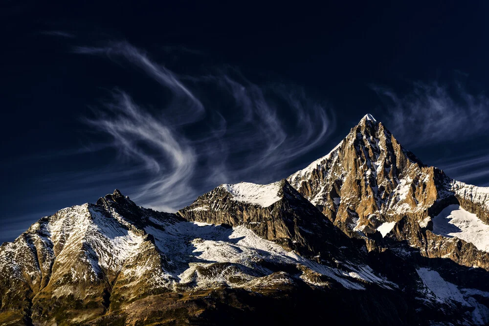 Bietschhorn in de Walliser Alpen, Zwitserland - fotografie Fineart door Franzel Drepper