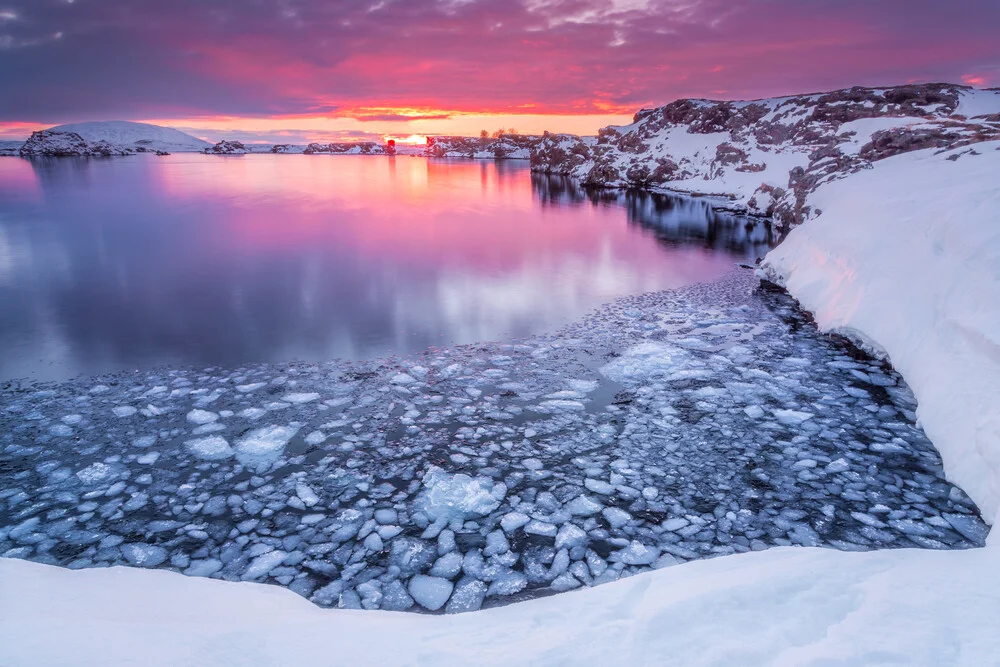 Winter aan het meer - Fineart fotografie door Markus Van Hauten