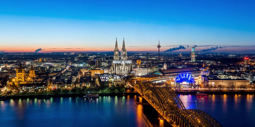 Köln Skyline - Fineart fotografie door David Engel