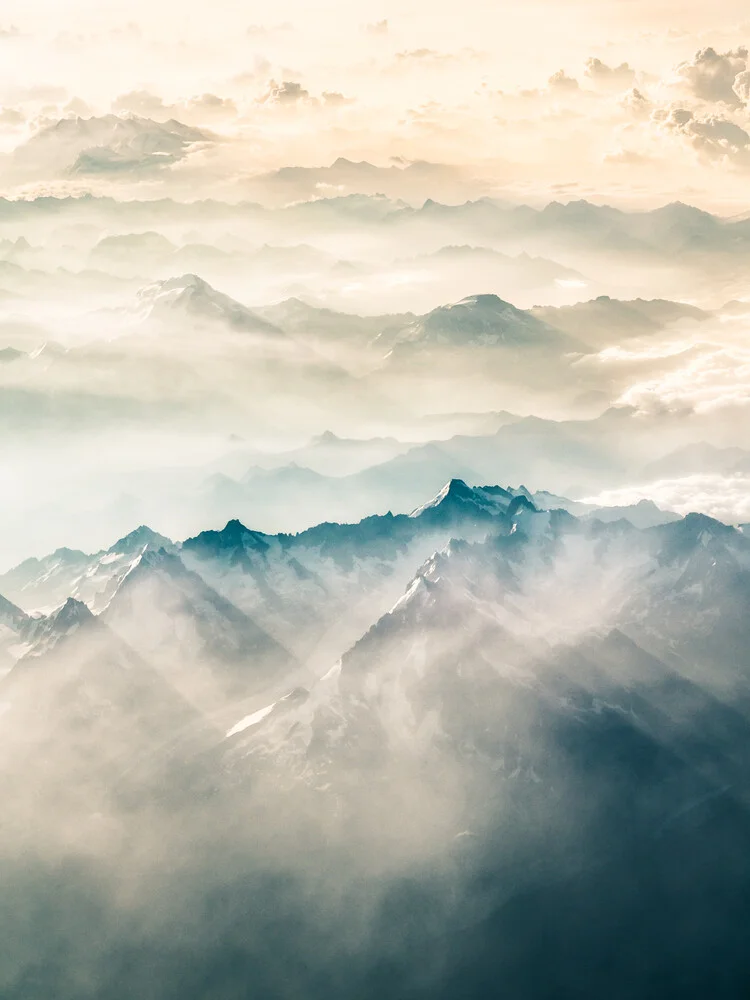 Über den Französischen Alpen 1 - Fineart fotografie door Johann Oswald