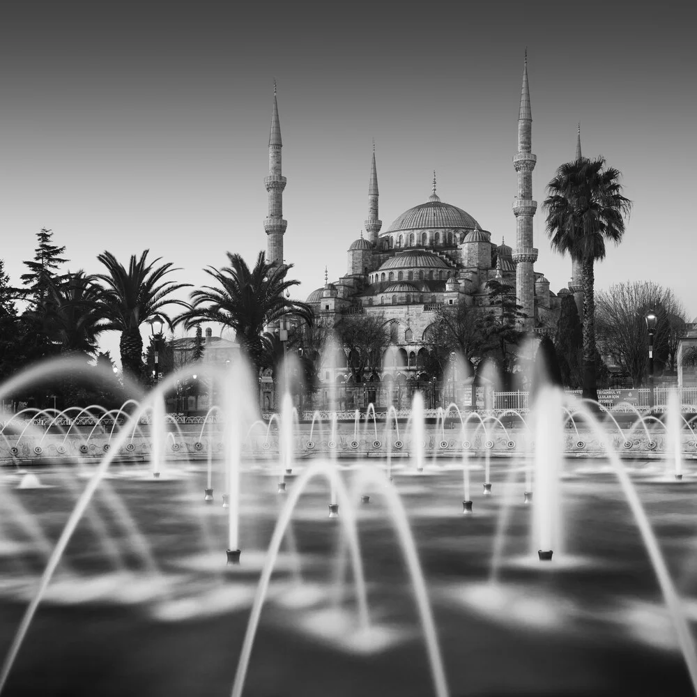 Blauwe Moskee Sultanahmet Camii Istanbul Turkije - Fineart fotografie door Ronny Behnert