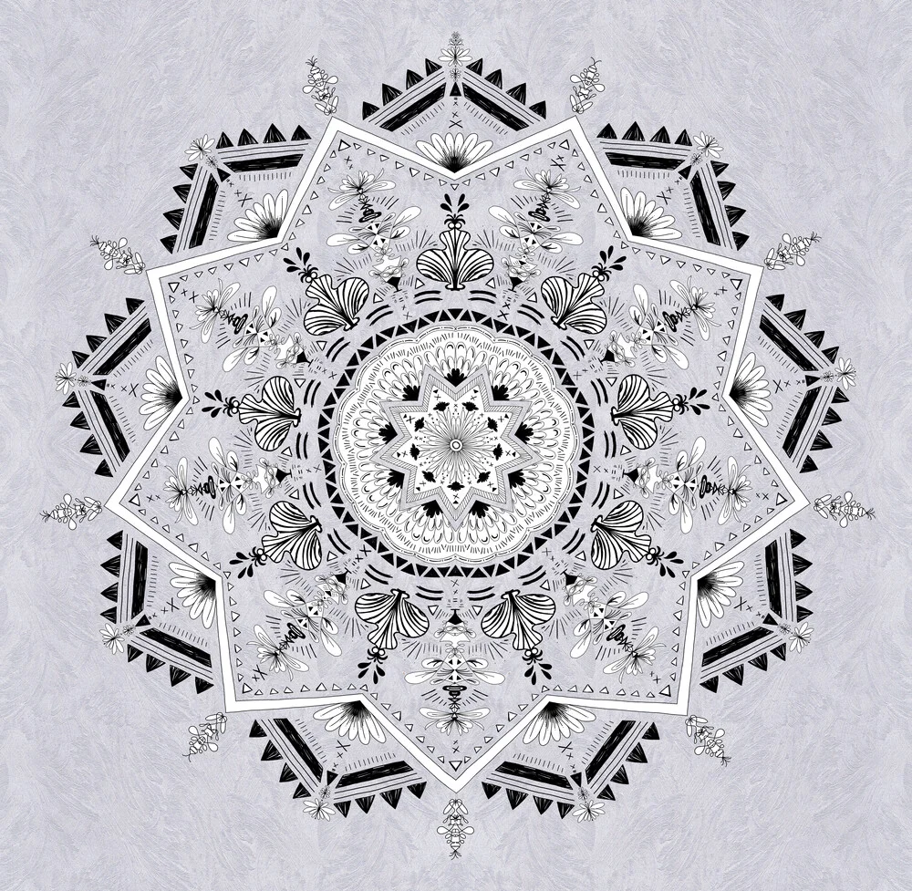 Star Mandala - fotokunst van Bianca Green