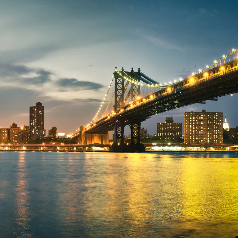 Manhattan Bridge - New York City - fotokunst van Thomas Richter
