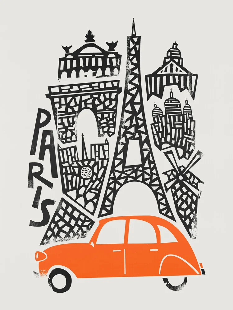 Stadsgezicht van Parijs - Fineart-fotografie door Fox And Velvet