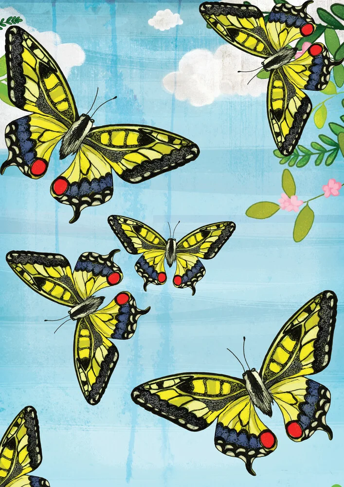 Flutter door vlinders - Fineart fotografie door Katherine Blower