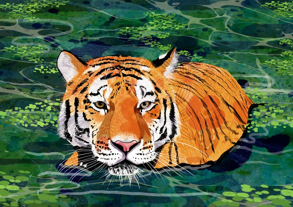 Tiger - Fineart fotografie door Katherine Blower